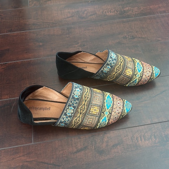 Jeffrey Campbell Nevara Metallic Thread Flats - Picture 3 of 10